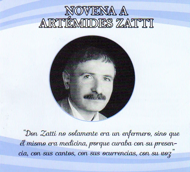 Portada de Novena personal de Artémides Zatti